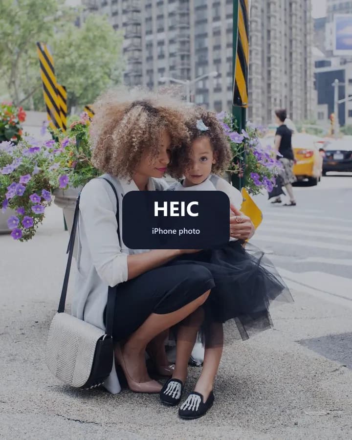 iPhone HEIC photo before conversion