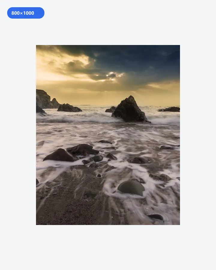 800×1000 example for Image Resizer